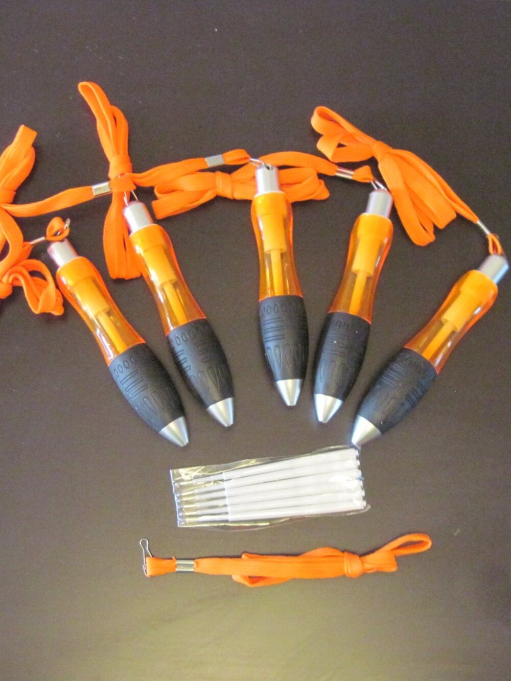 Jumbo Pens w/Neck Cords & Refills